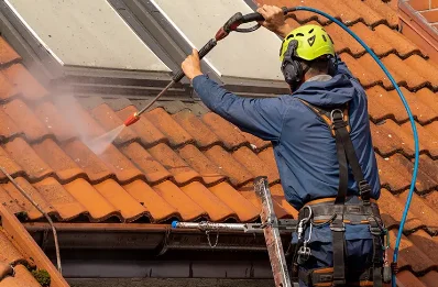 Démoussage et hydrofuge de toiture à Halloville